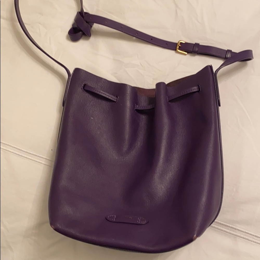 Purple Polo Ralph Lauren bucket bag